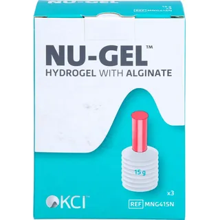 KCI, Wundversorgung, NU-Gel Hydrogel mit Alginat für trockene, belegte und nekrotische Wunden, 3X15 g GEL (Gel)
