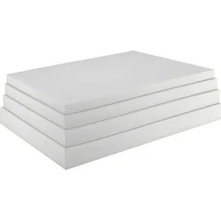 sunnypillow Schaumstoffplatte Schaumstoff Zuschnitt 90 x 200 x 1 cm RG 35/43 Topper Matratzen in vielen Größen zur Auswahl
