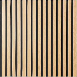 Homestyle4u Akustikpaneel Holz Braun 2 St. 60 x 60 x 3 cm