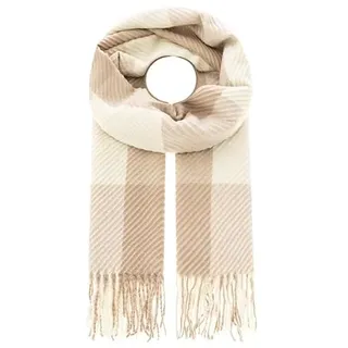 Zwillingsherz Schal dick einfarbig Damen - Einheitsgröße