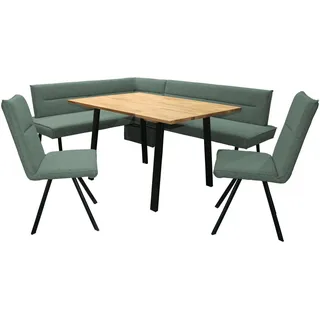 Home Affaire »Sava«, (Set, 4 tlg.), Eckbank mit Wellenfederung im Sitz, Tisch Massiv Eiche