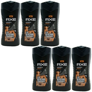 Axe Duschgel LEATHER & COOKIES x 250ml 3in1 -body -FACE -Hair - 12h Refreshing