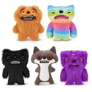 ZURU Toys FUGGLER-NON LICENSED SPECIAL FEATURE-FART Face PLUSH 9,S1,WINDOW BOX,6PC