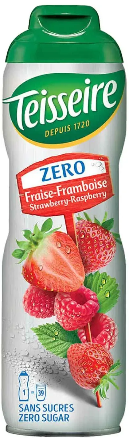 Teisseire Zero Sirup Erdbeere-Himbeere 600ml