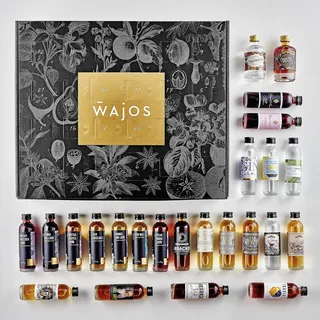 Wajos Adventskalender Alkohol: mit Whisky, Rum, Likör & Vodka, Spirituosen Adventskalender für Männer und Frauen