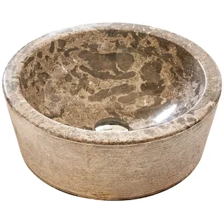 Tikamoon Waschbecken aus Marmor Exo Stri grey