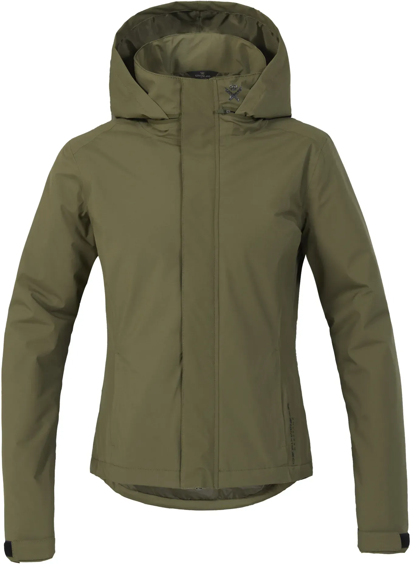 Kingsland winnie Regenjacke für Damen Green Olive Night Sommer 2022 Dressage, Größe: XL