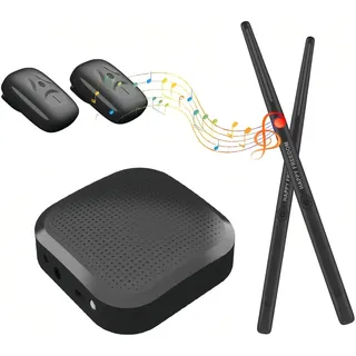 Bewinner Air Drum Sticks, Tragbares Virtuelles Elektronisches Schlagzeug Set, Elektronisches Air Drum Rock Beat Rhythm Stick Percussion Instrument Tool für Anfänger Kinder Erwachsene (grün)