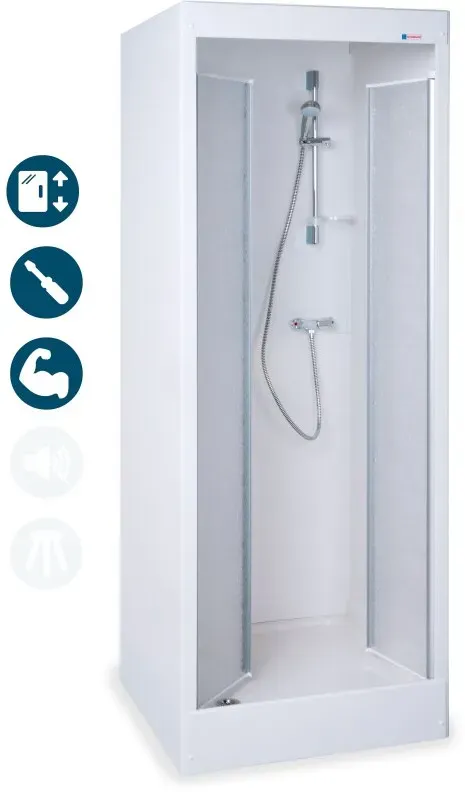 Grumbach Fertigdusche SOUVERÄN 90x90cm, Boiler und Pumpe möglich