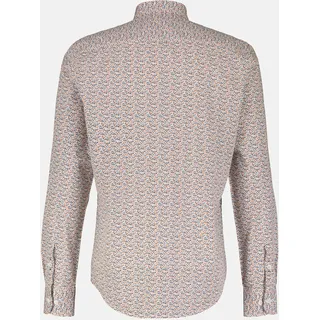 Lerros Poplinhemd für Herren, modisch gemustert - Spicy Orange - S