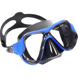 Schwimm-Nasen-Schutzbrille – Anti-Beschlag-Schwimmbrille | Schwimmbrille mit Nasenumrandung | 180 klare Sicht | Taucherbrille | verstellbare Riemen | Schnorchelbrille | gehärtete Glaslinsen für Pool