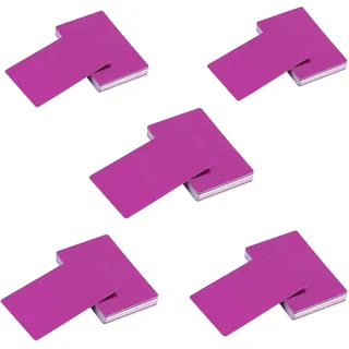 250 x Metall Visitenkarten, Metall Karten, Lila, Lnkjet- und Lasermarkierung Geeignet, Wasserfestes Aluminium, Gravierte Businesskarten für Büro und Office