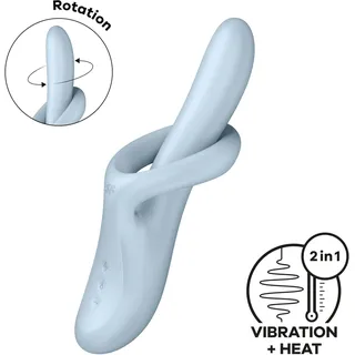 Satisfyer Heat Flex 4, 23 cm, hellblau