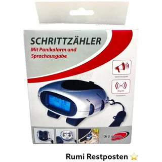 Dittmann Sport: Schrittzähler Mit Panikalarm Und Sprachausgabe