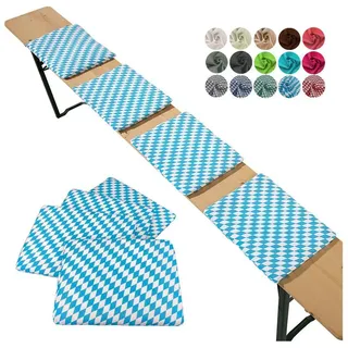 heimtexland Sitzkissen 40 x 40 x 5 cm blau kariert 4-tlg.