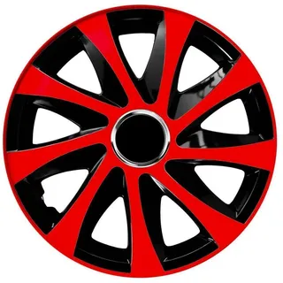 NRM Radzierblende Drift EXTRA schwarz/rot 15 Zoll 4er Set