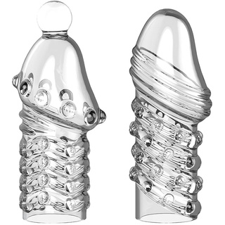 JFRong 2 Stück Set Eichelring Penisring Penis Vorhaut Zurückhalte Ringe Elastischer Dehnbar elastisch Cockring Hodenring Verzögerter Sex Penisstimulation Erotic Sex spielzeug für die Männer(Typ B)