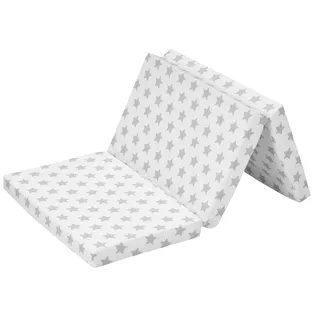 Alvi Reisebettmatratze STARS (BL 60x120 cm) - grau - BL 60x120 cm