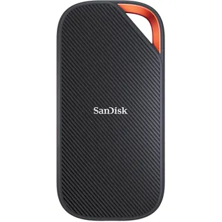SanDisk Extreme PRO mit USB4 4 TB (portable SSD, bis zu 3.800 MB/s Lesegeschwindigkeit, robustes Design mit IP65, kompatibel mit USB-C & Thunderbolt, Silikonhülle & Aluminiumgehäuse)