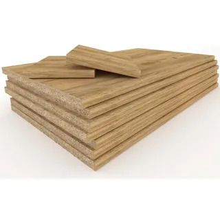 Euro Style Spanplatte nach Maß, maßgefertigt Arbeitstischplatte, Einlegeboden Regalboden Holzboden, Wunschmaß, 18mm, 7 Farben (Eiche Craft, 20x20)