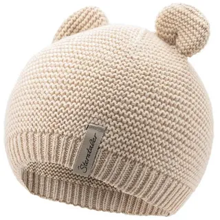 Sterntaler GOTS Strickmütze Ohren in sand - Gr.: 41 cm
