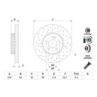 Bosch Bremsscheibe BOSCH 0 986 479 H37