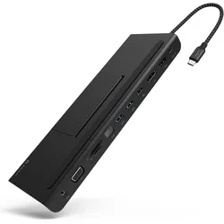 Adam Elements CASA Hub Pro Full Function 11in1, black (USB-C, 11 Ports), Dockingstation + USB Hub, Schwarz