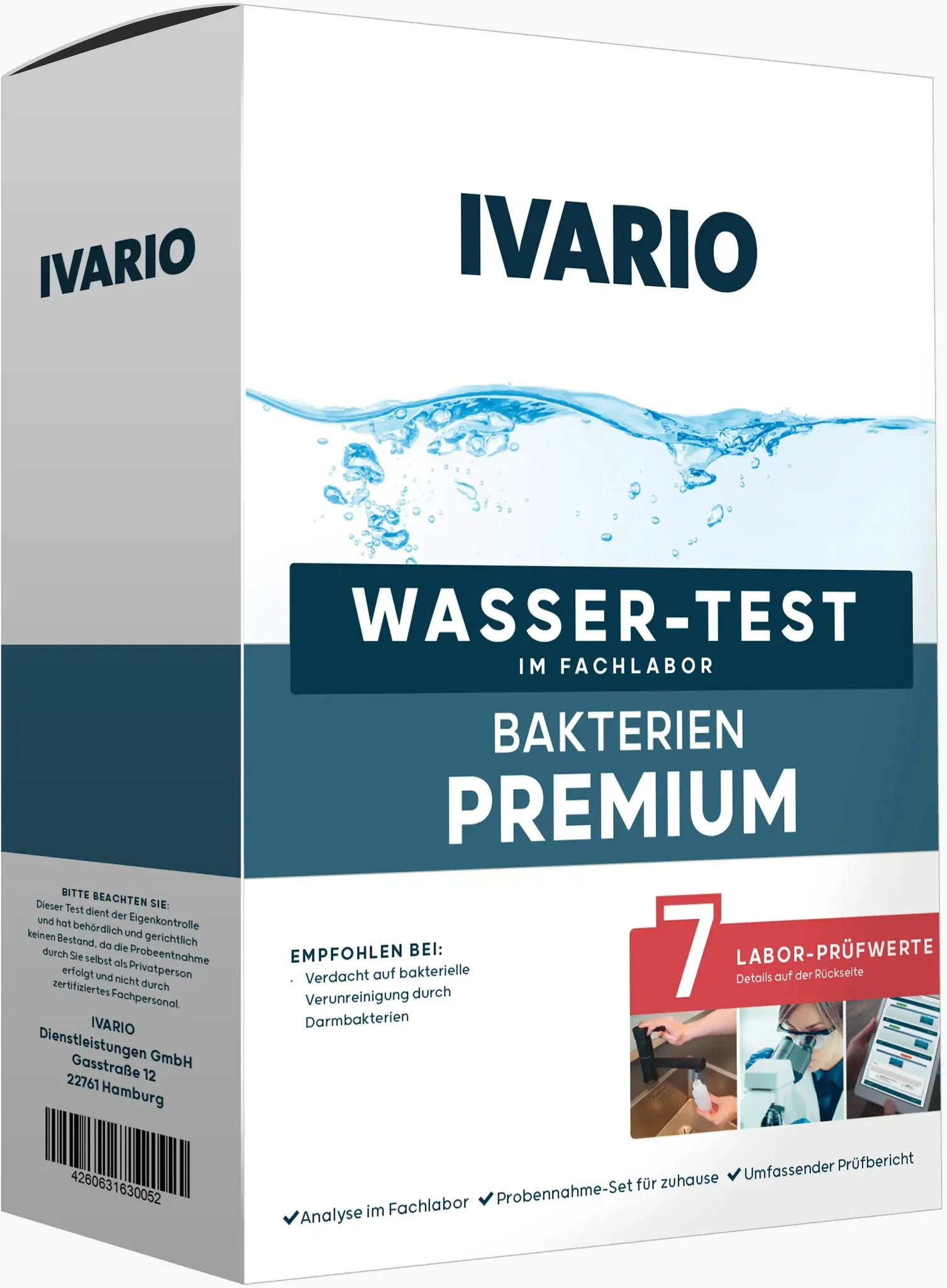 Bakterien-Wassertest PREMIUM