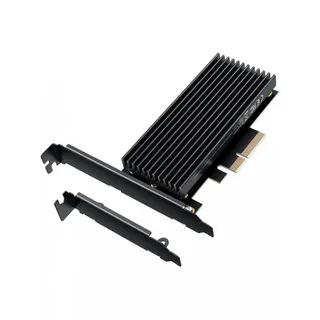 GRAUGEAR M.2 PCIe 4.0 für NVMe SSD M-Key, großer Aluminium-Kühlkörper, Unterstützt 2280/2260/2242/2230, High & Low-Profile Slotblech