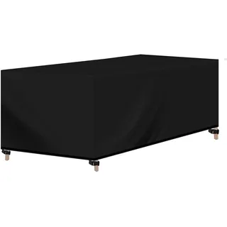 Woltu Abdeckung Rechteckig 180 x 120 x 74 cm Schwarz