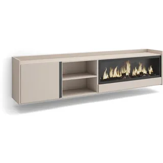 SKRAUT HOME Lowboard 212x50 cm Beige Holzwerkstoff