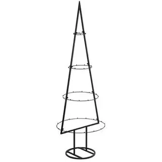 Dehner Metall-Weihnachtsbaum, schwarz, ca. H120 cm