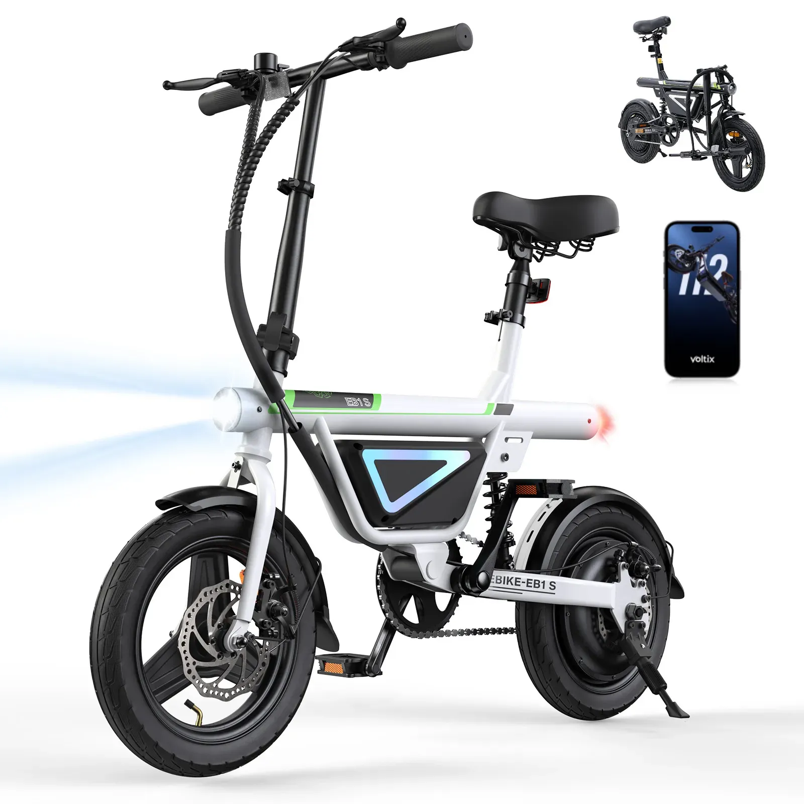 isinwheel EB1S Faltbares E-Bike 500W mit Schnellem Laden