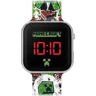 Accutime Disney Jewelry Disney Minecraft LED Watch Grün MIN4181