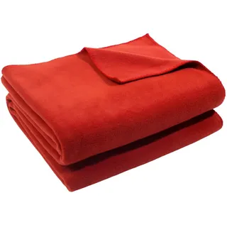 Soft-Fleece Decke 160 x 200 cm rust