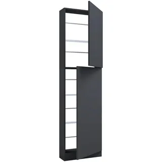 VCM Schuhschrank FULISA Anthrazit ca. 50x180x17 cm