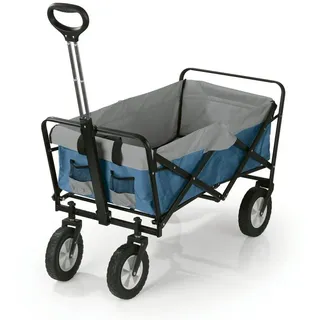 EasyMaxx Bollerwagen - blau/grau