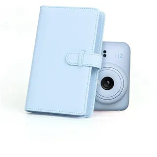 Fotoalbum, 108 Taschen für 3-Zoll-Film, Fotobox, Kartenhalter, Sofortbildkamera-Zubehör für Fuji Film 12 11, für Kinokarten, Visitenkarten (Blau)