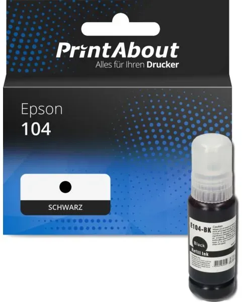 Druckerpatrone kompatibel mit Epson 104 (C13T00P140) - Schwarz