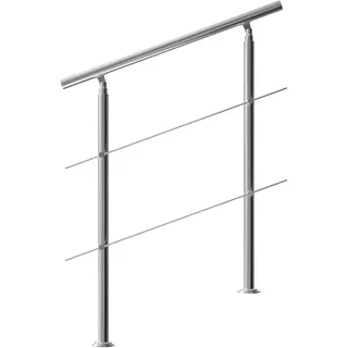 monzana Treppengeländer Edelstahl 100cm 2 Streben