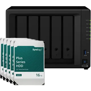 Synology DS1522+ NAS System 5-Bay inkl. 5x TB Synology HDD