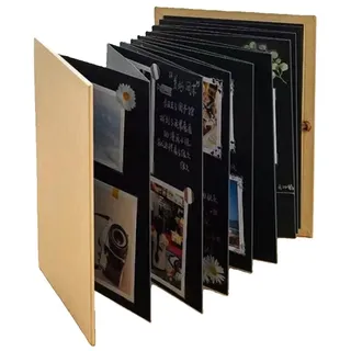 101DIYStudio Fotoalbum Album zum Einkleben 34 bis 56 Seiten, Fotoalbum zum selber gestalten (Stilvoll und Einzigartig, Geschenk Geburtstag Hochzeit Weihnachten), 34 bis 56 Seiten