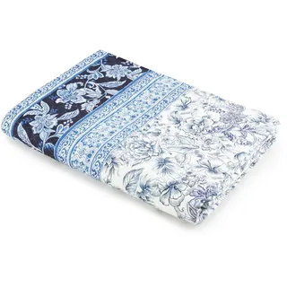 Bassetti CAPODIMONTE Tagesdecke aus 100% Baumwolle in der Farbe Blau B1, Maße: 240x255 cm - 9328508