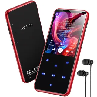 AGPTEK 64GB MP3 Player Bluetooth 5.3 mit 2,4" TFT Farbbildschirm HiFi Musik
