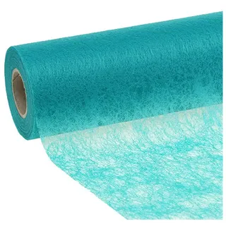 Florists Products Tischläufer Tischläufer Türkis 23cm x 25m Vlies Stoff für Hochzeit