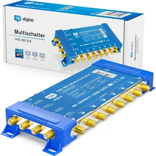 hb-digital SAT Multischalter UHD-MS 5/8 bis zu 8 Teilnehmer