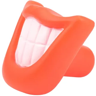 Bumdenuu Funny Chew Sound Squeaky Giggle Big Smile und Zähne Spielzeug, Rot