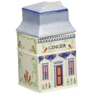 Ingwer 'Lenox Spice Village' Porzellan Viktorianisches Haus Gewürzdose
