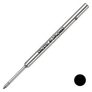 Diplomat Kugelschreibermine Spacetec D10353365 Metallgroßraummine, Stärke M schwarz