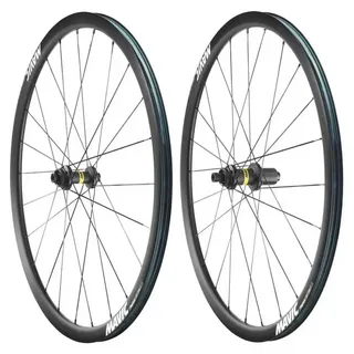 MAVIC Ksyrium 30 Disc Tubeless Rennrad Laufradsatz - Black - 12 x 100/12 x 142 mm